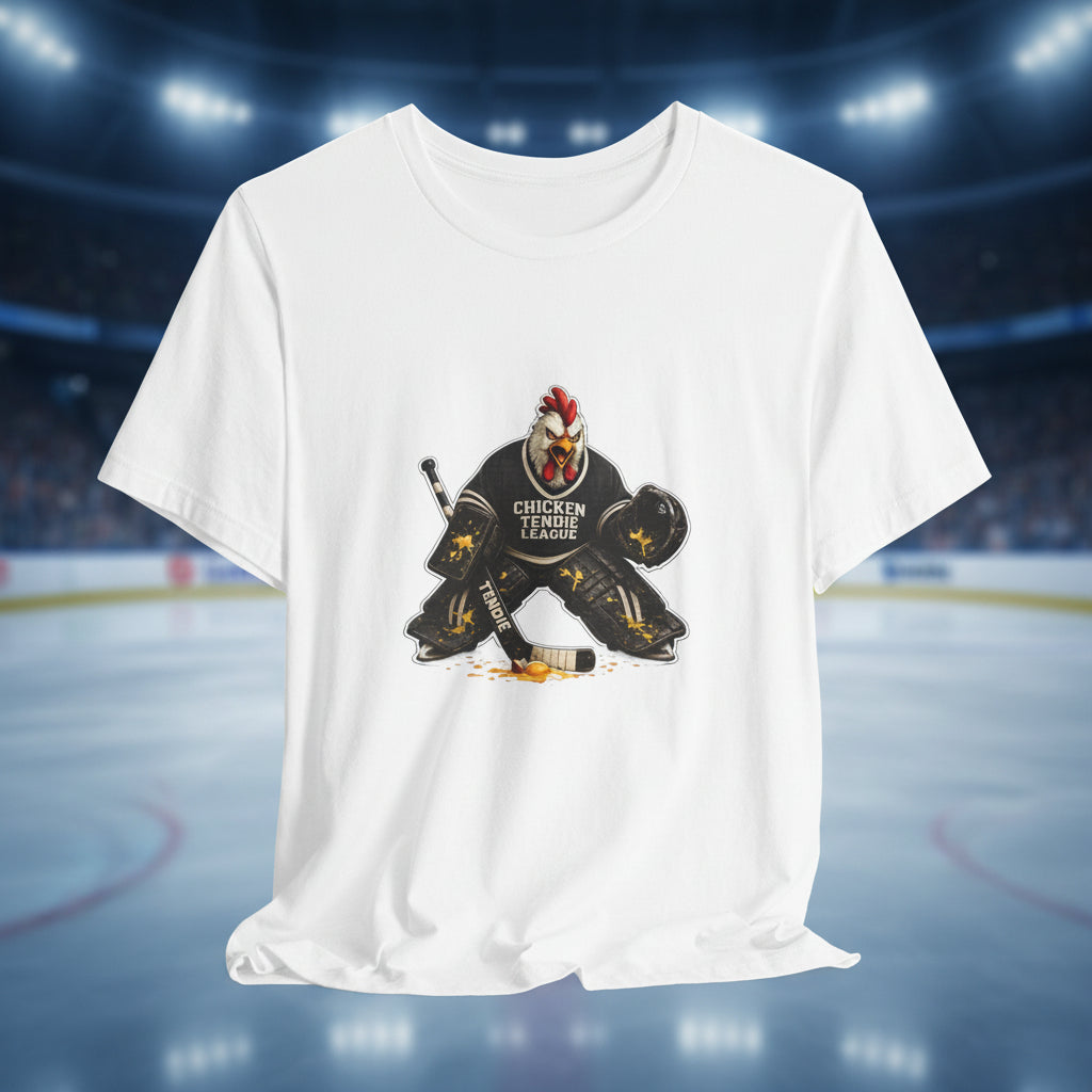 Chicken Tendie Hockey Goalie Unisex Jersey Short Sleeve Tee