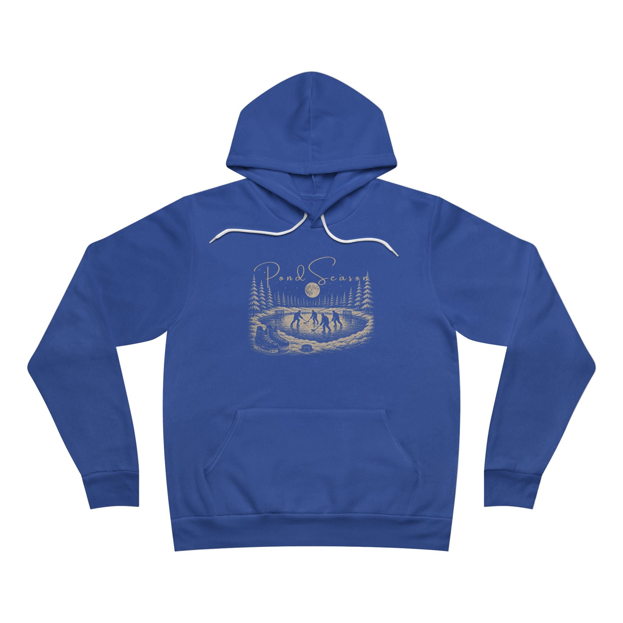 Pond Season Vintage Hockey Hoodie