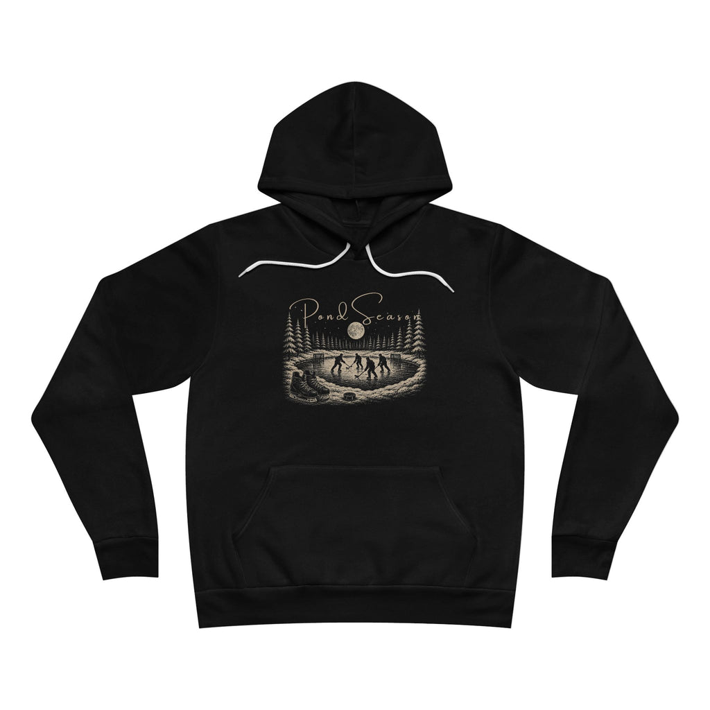 Pond Season Vintage Hockey Hoodie