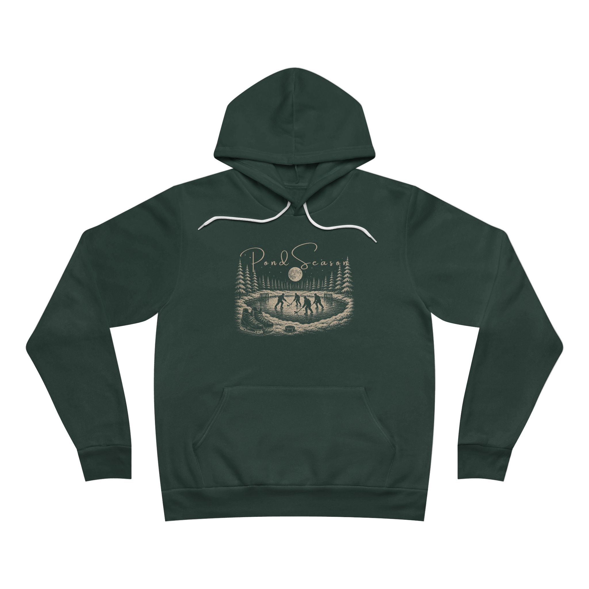 Pond Season Vintage Hockey Hoodie