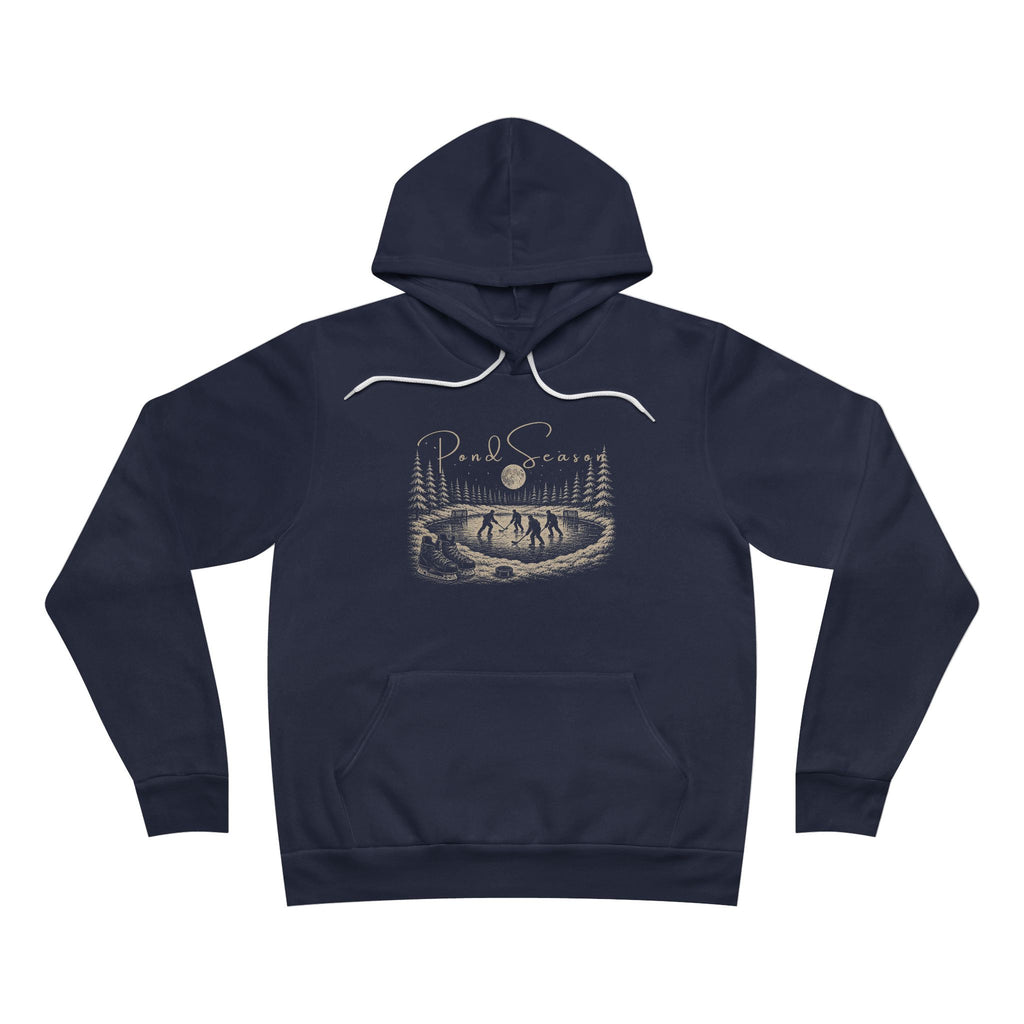 Pond Season Vintage Hockey Hoodie