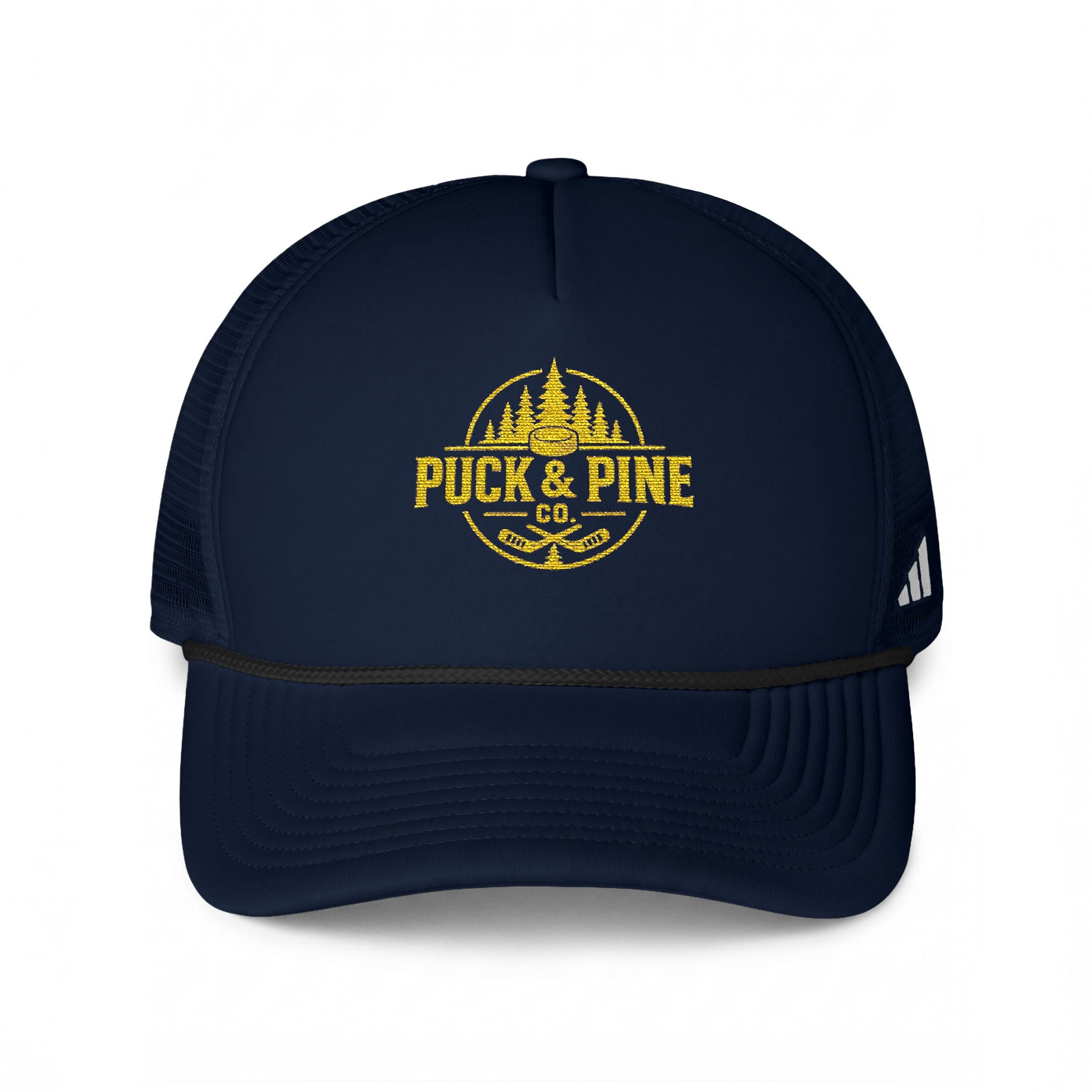 Puck & Pine Co. Trucker Hat | adidas® Fundamental Dispatch Trucker | Hockey & Outdoor Lifestyle Hat
