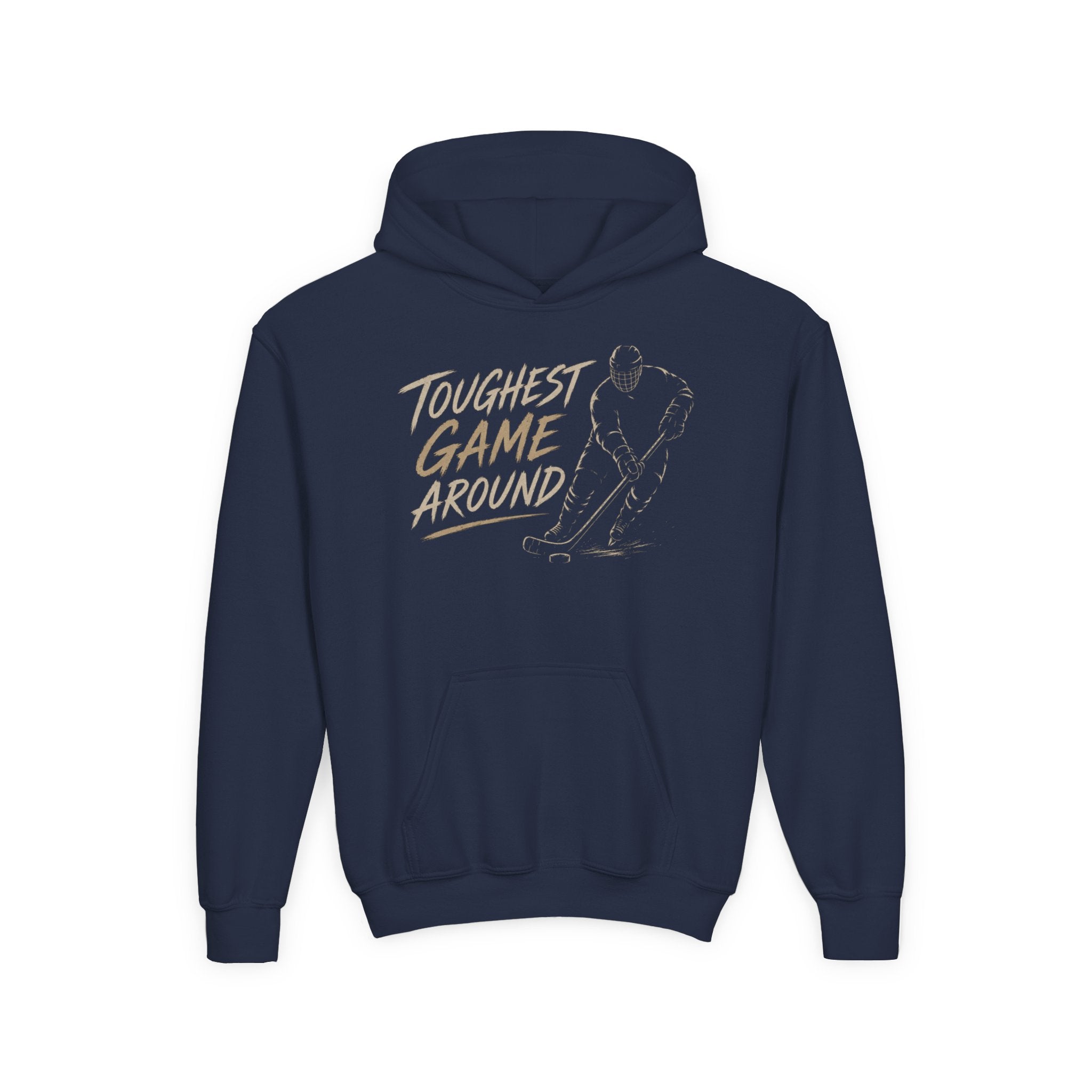 Youth Toughest Game Around | Youth Hockey Hoodie