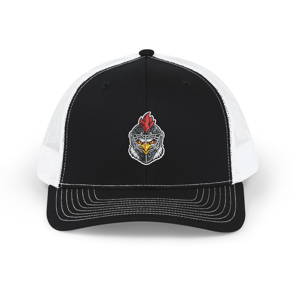 Chicken Tendie League Patch Trucker Cap — Embroidered Hockey Snapback Hat