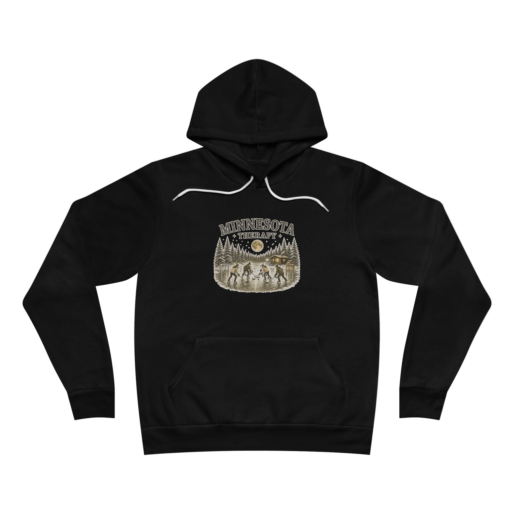 Minnesota Therapy Vintage Pond Hockey Hoodie Adult