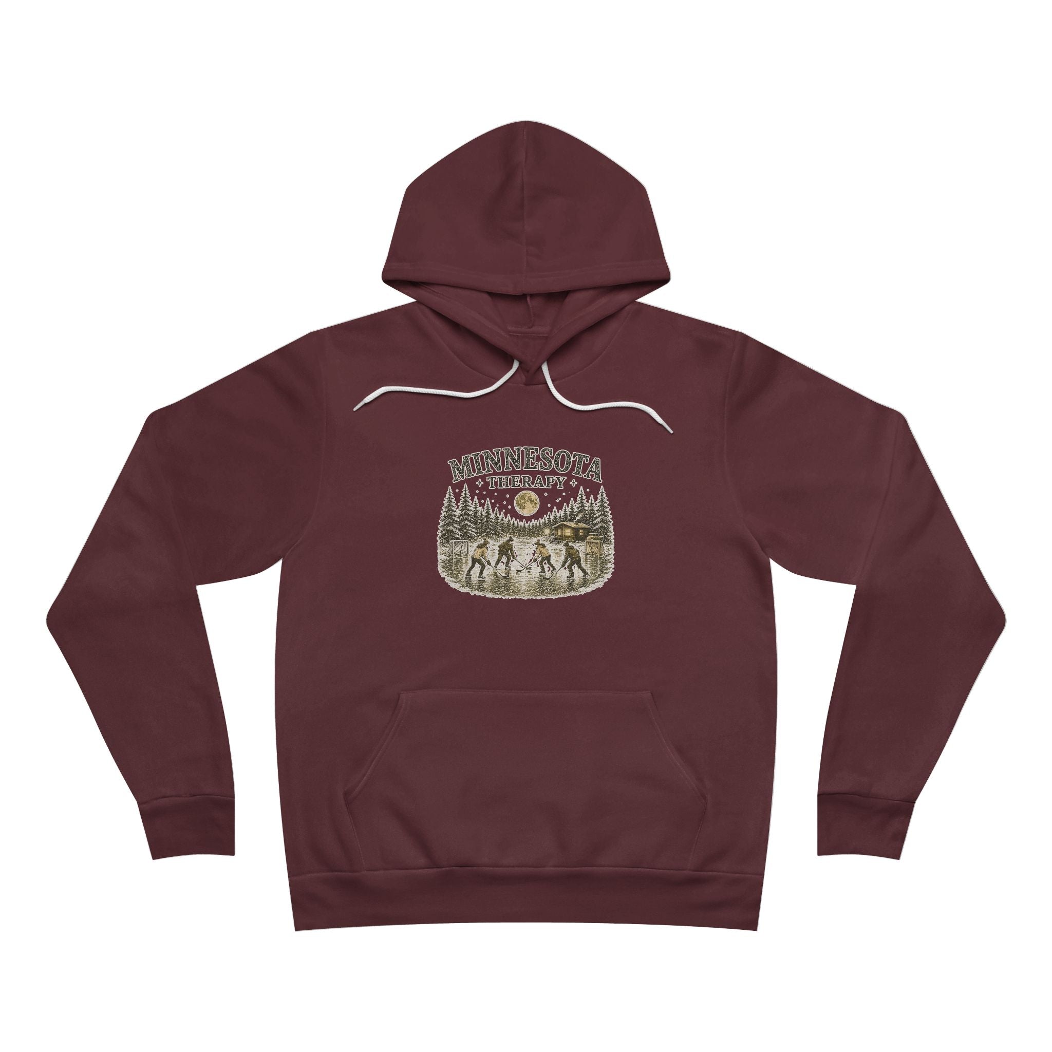 Minnesota Therapy Vintage Pond Hockey Hoodie Adult