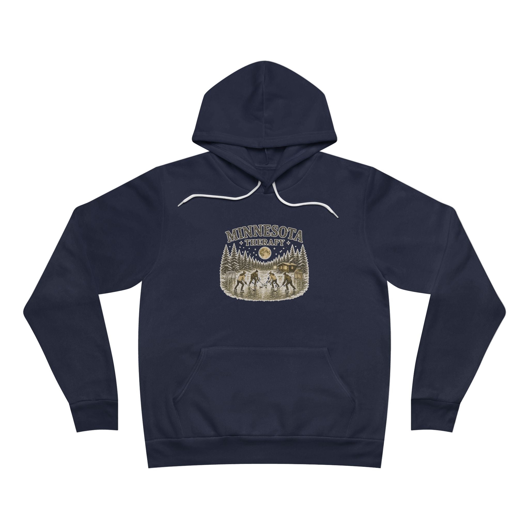 Minnesota Therapy Vintage Pond Hockey Hoodie Adult