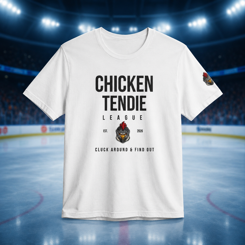 Chicken Tendie League™ Shirt – Funny Hockey Chicken T-Shirt | Cluck Around & Find Out