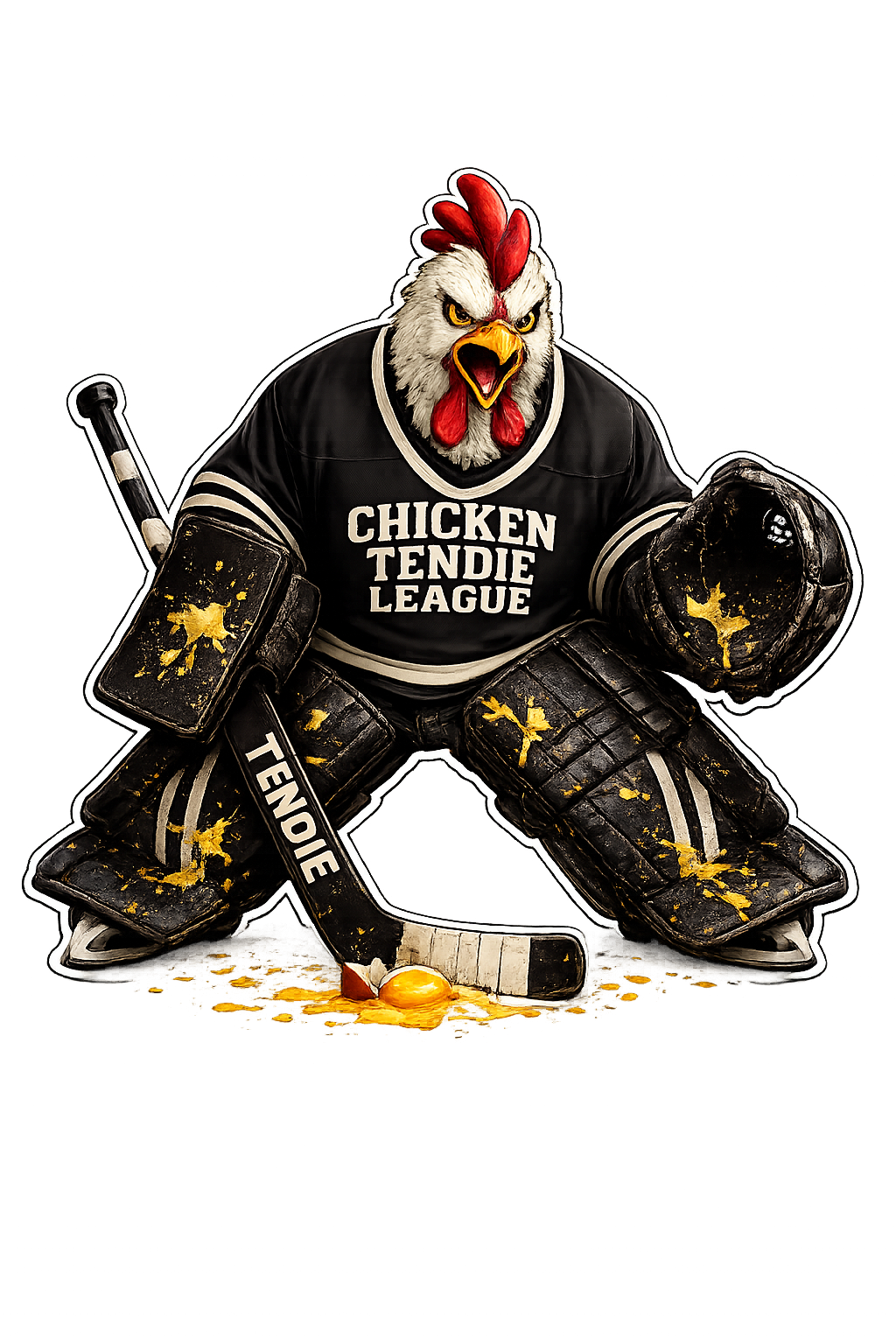 Chicken Tendie Hockey Goalie Unisex Jersey Short Sleeve Tee