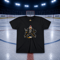 Chicken Tendie League Youth Hockey Goalie T-Shirt | Funny Youth Hockey Shirt