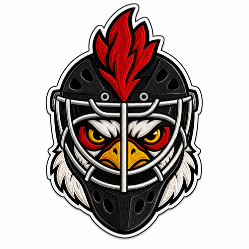 Chicken Tendie League Patch Trucker Cap — Embroidered Hockey Snapback Hat